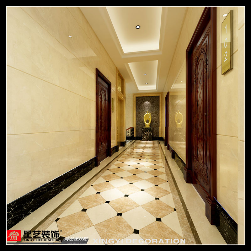 金域酒店第二次过道装修设计效果